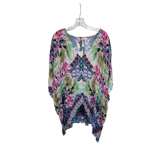 NEW Nanette Lepore Bollywood Sublimation Caftan Cover-Up Dress NWT - Size L - Picture 5 of 11